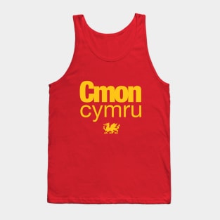 C'mon Cymru - Wales football Euro 2020 Tank Top